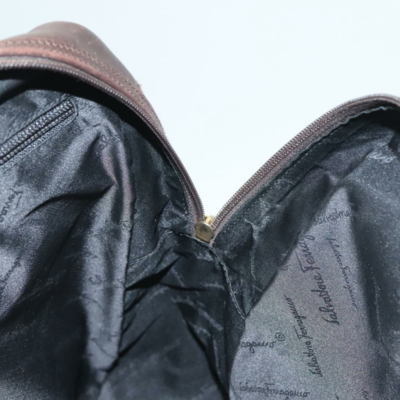 【日本直送】Salvatore Ferragamo Gancini 手提包 帆布 海軍藍 金色 正品 BA3244-17