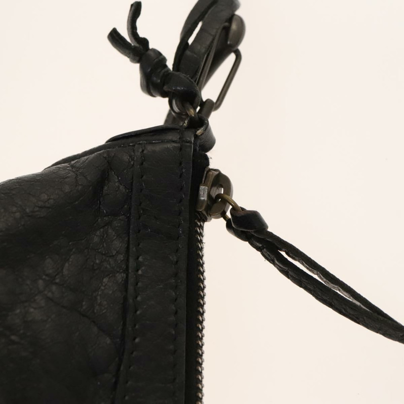 【日本直送】BALENCIAGA City 黑色皮革肩背包 正品 mr1426-8