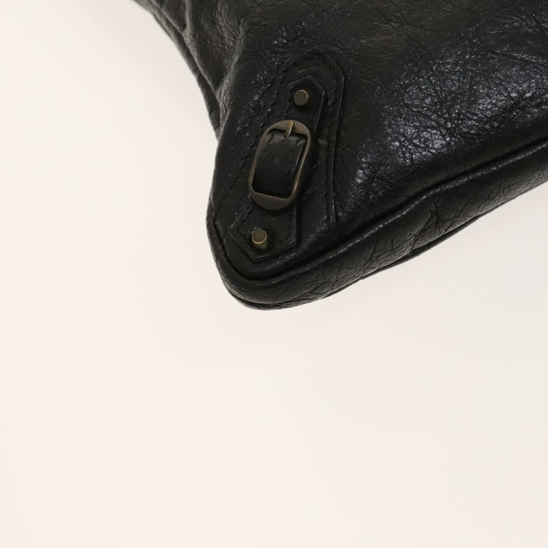 【日本直送】BALENCIAGA City 黑色皮革肩背包 正品 mr1426-14