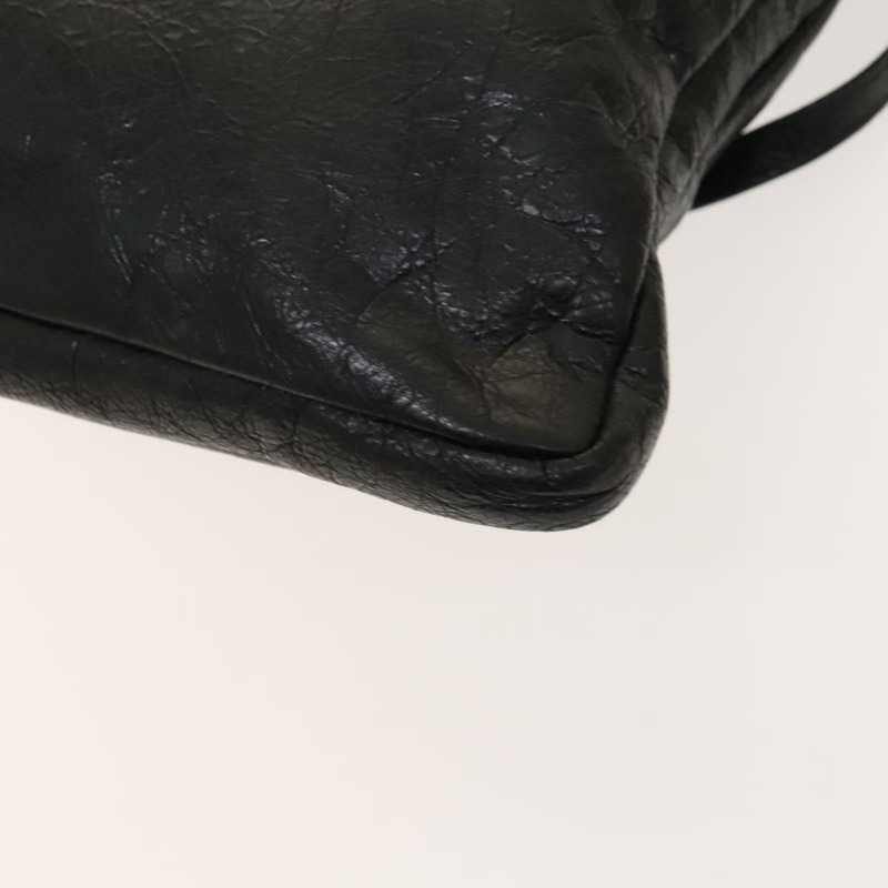 【日本直送】BALENCIAGA City 黑色皮革肩背包 正品 mr1426-15
