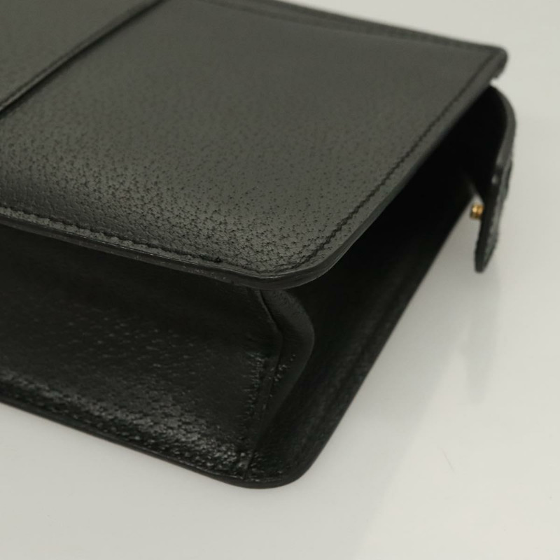 【日本直送】Salvatore Ferragamo 手拿包 皮革 黑色 金色 正品 bs27183-13