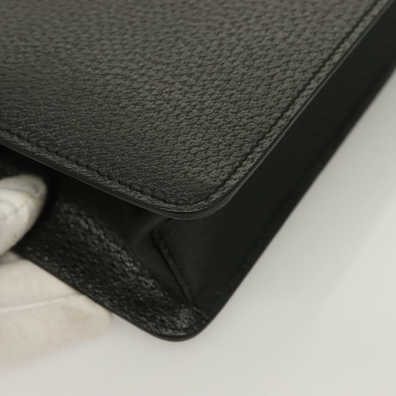 【日本直送】Salvatore Ferragamo 手拿包 皮革 黑色 金色 正品 bs27183-14