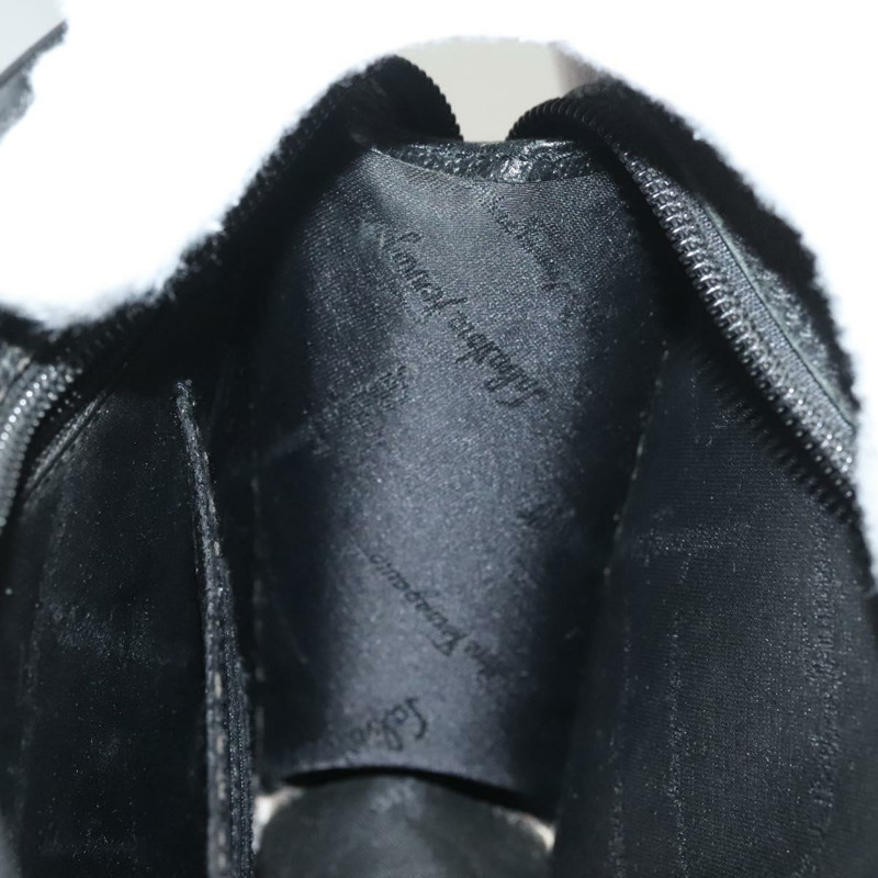 【日本直送】Salvatore Ferragamo 手拿包 皮革 黑色 金色 正品 bs27183-18