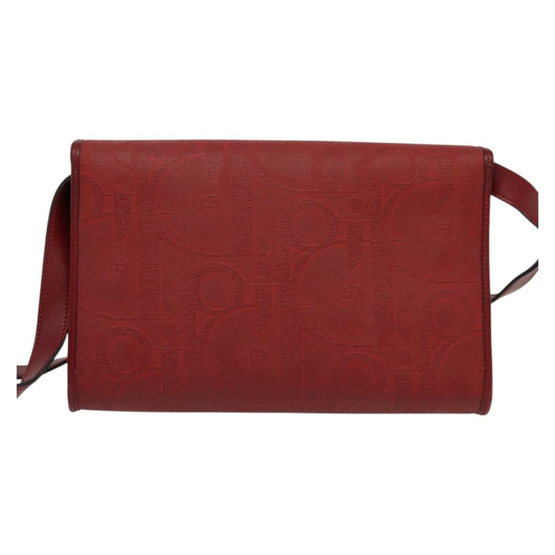 【日本直送】Christian Dior Trotter 帆布肩背包 紅金 正品 BA3450-1