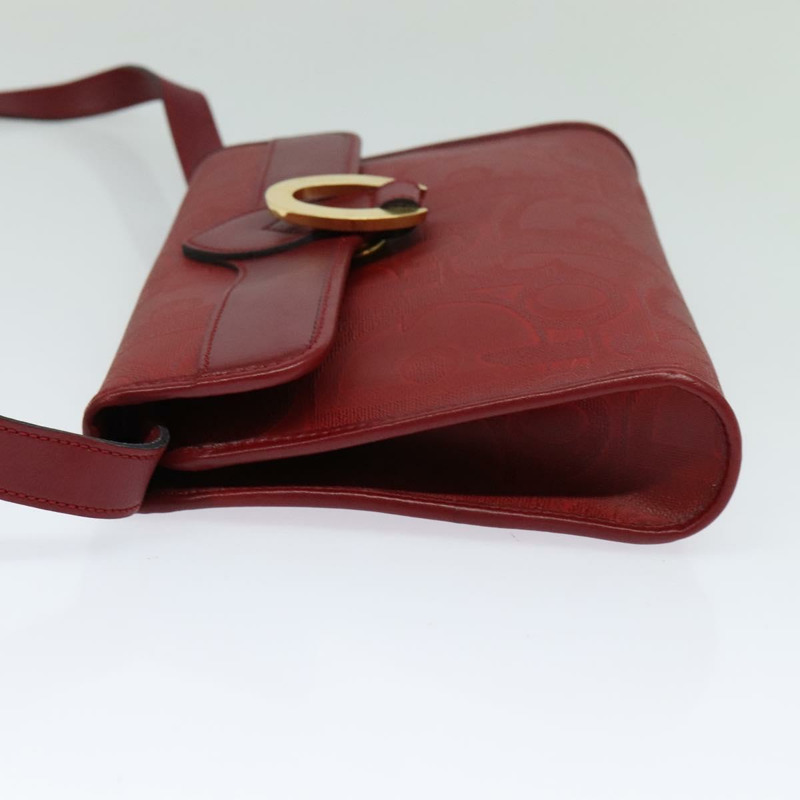 【日本直送】Christian Dior Trotter 帆布肩背包 紅金 正品 BA3450-2