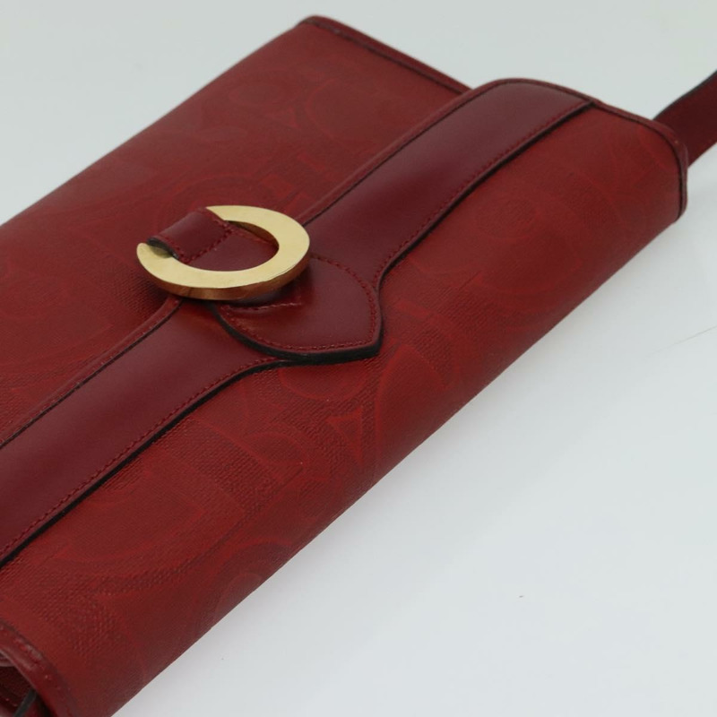 【日本直送】Christian Dior Trotter 帆布肩背包 紅金 正品 BA3450-5