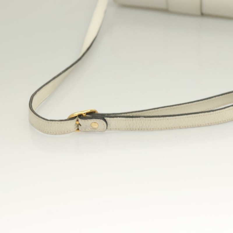 【日本直送】BALLY 肩背包 草編皮革 米色 金色 正品 BA3413-6