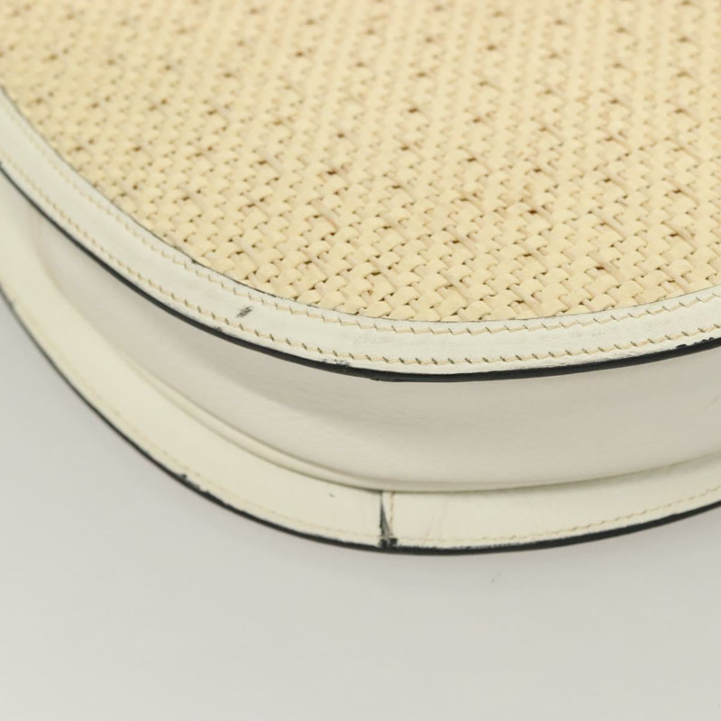 【日本直送】BALLY 肩背包 草編皮革 米色 金色 正品 BA3413-7