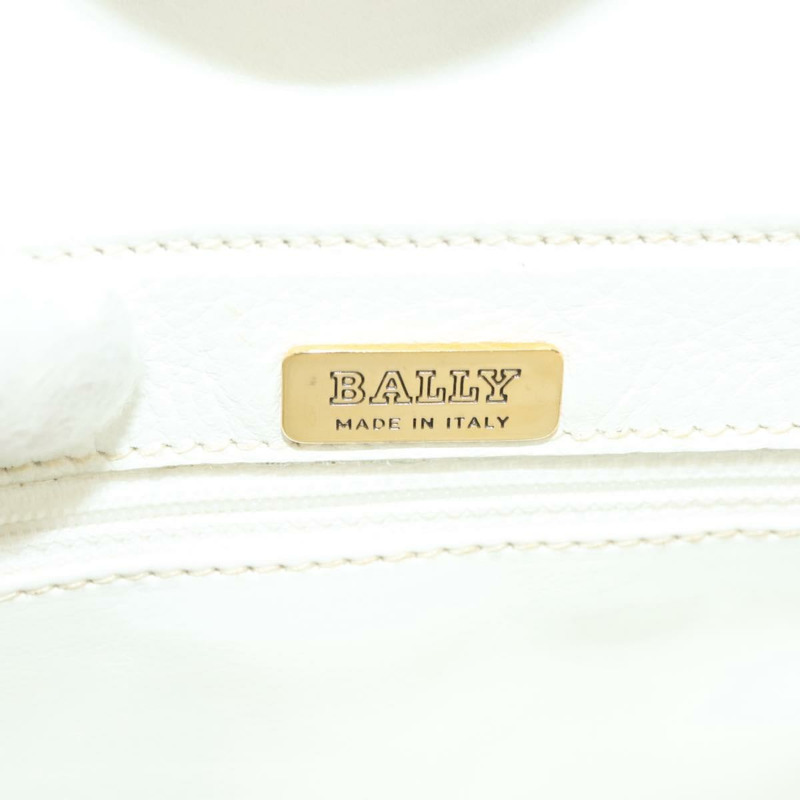 【日本直送】BALLY 肩背包 草編皮革 米色 金色 正品 BA3413-8