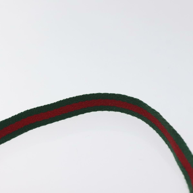 【日本直送】GUCCI Web Sherry Line 配件包 帆布 紅黑配色 92820 正品 BA3614-7