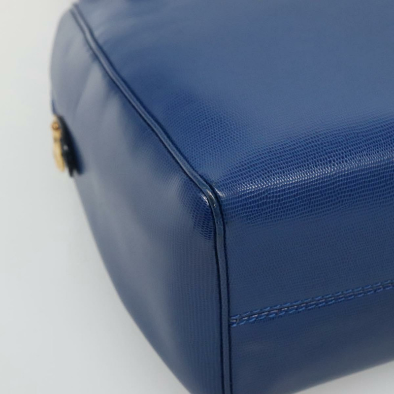 【日本直送】CELINE 肩背包 皮革 藍色 金色 正品 BA3538-13