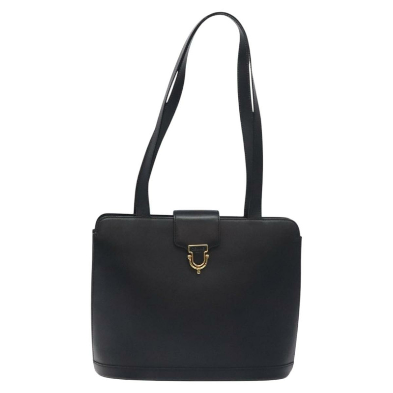 【日本直送】CELINE 肩背包 皮革 黑金 正品 BA3515-12
