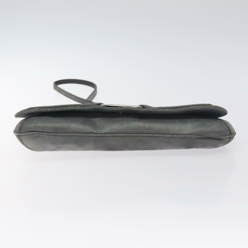 【日本直送】Salvatore Ferragamo Vala 單肩包 麂皮 灰色 銀色 正品 BA3518-4