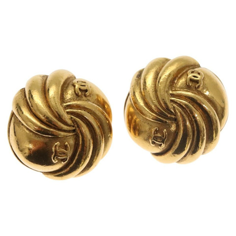 香奈兒耳環金屬金 CC 正品 bs27349