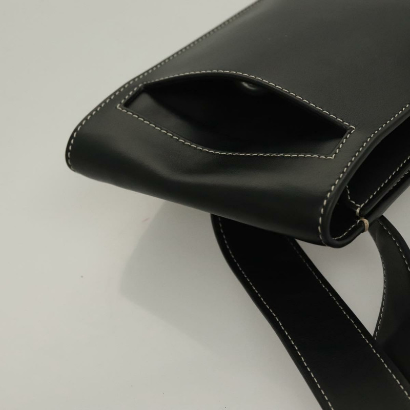 【日本直送】BURBERRY 腰包 皮革 黑色 金色 正品 bs27391-4