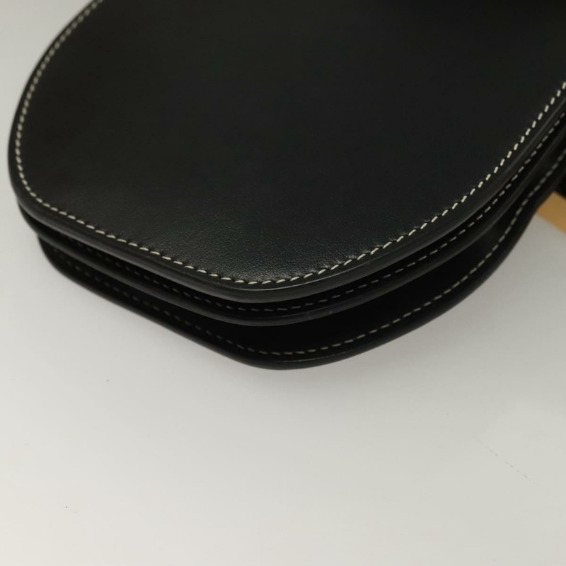 【日本直送】BURBERRY 腰包 皮革 黑色 金色 正品 bs27391-16