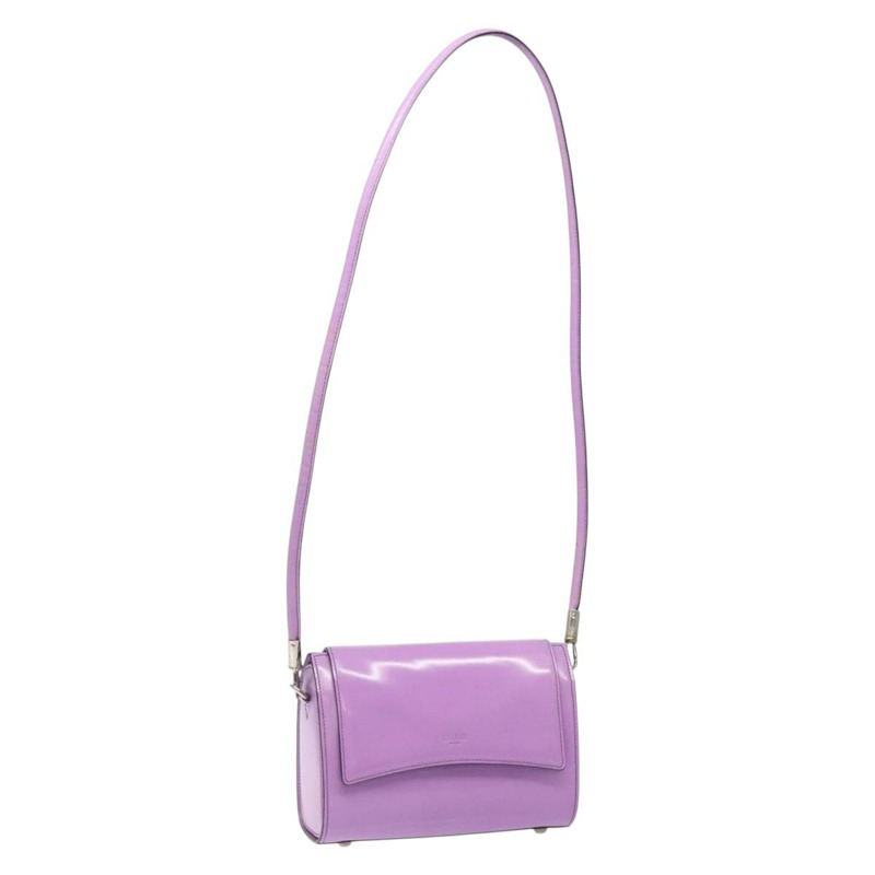 【日本直送】CELINE 單肩包皮革紫色銀色正品 BA3789-0