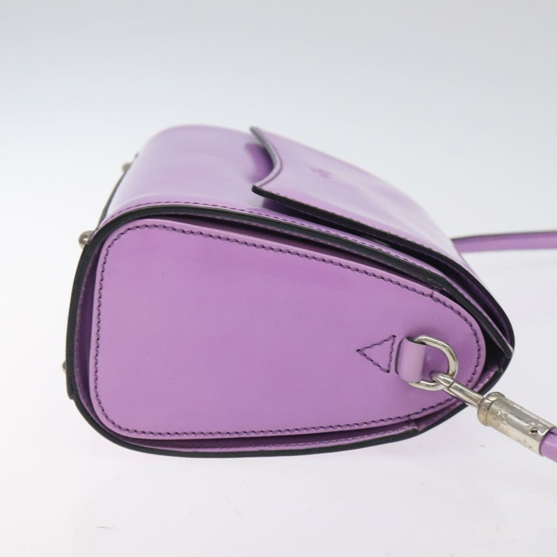 【日本直送】CELINE 單肩包皮革紫色銀色正品 BA3789-2