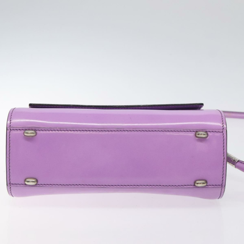 【日本直送】CELINE 單肩包皮革紫色銀色正品 BA3789-4