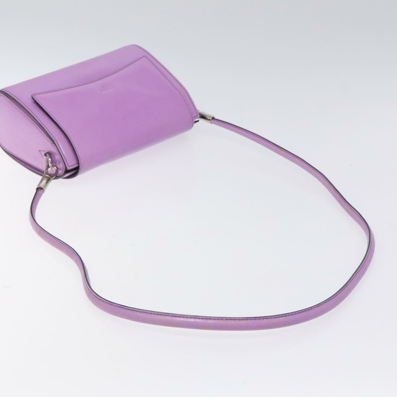 【日本直送】CELINE 單肩包皮革紫色銀色正品 BA3789-6