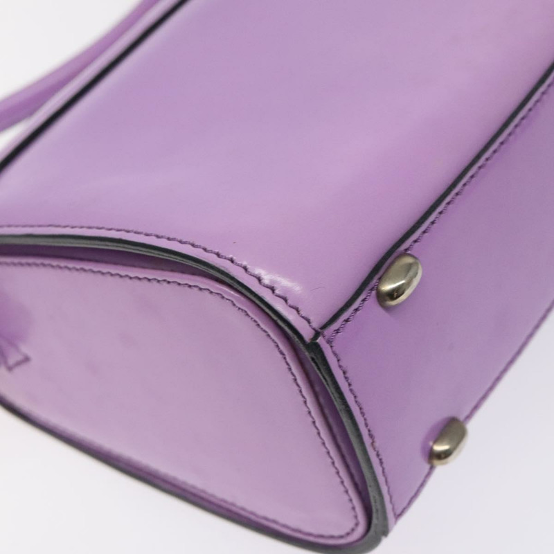 【日本直送】CELINE 單肩包皮革紫色銀色正品 BA3789-15