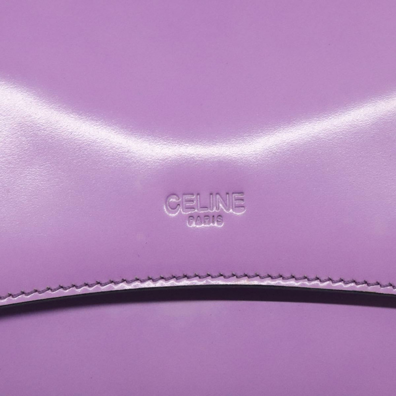 【日本直送】CELINE 單肩包皮革紫色銀色正品 BA3789-16