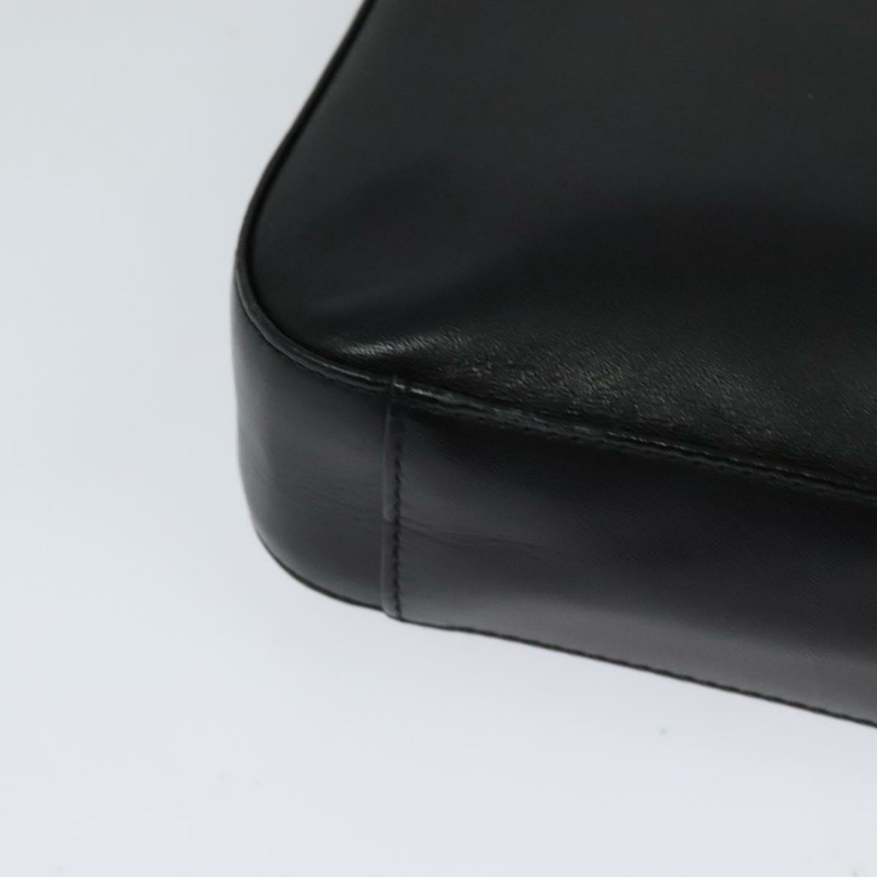 【日本直送】BURBERRY 黑色銀色皮革單肩包 正品 BA3661-14
