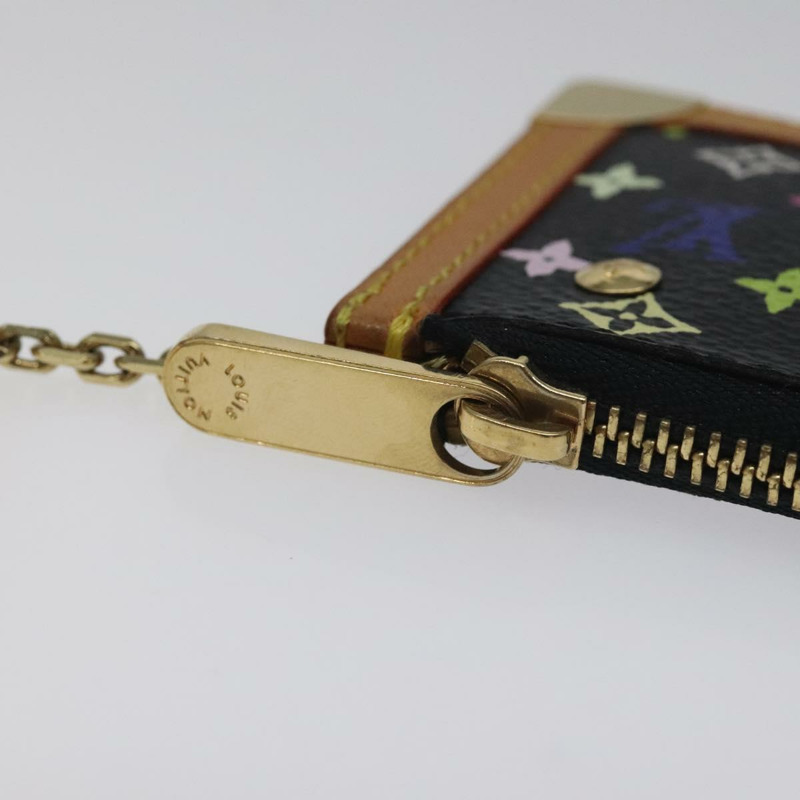 【日本直送】路易威登 Multicolor Pochette Cles 零錢包 黑色 M13664 LV Auth yk18688V-8