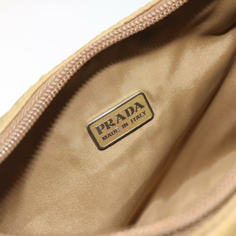【日本直送】PRADA 配件袋尼龍米色銀色正品 BA3683-17