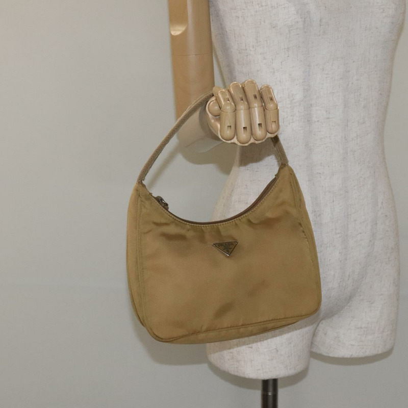 【日本直送】PRADA 配件袋尼龍米色銀色正品 BA3683-20