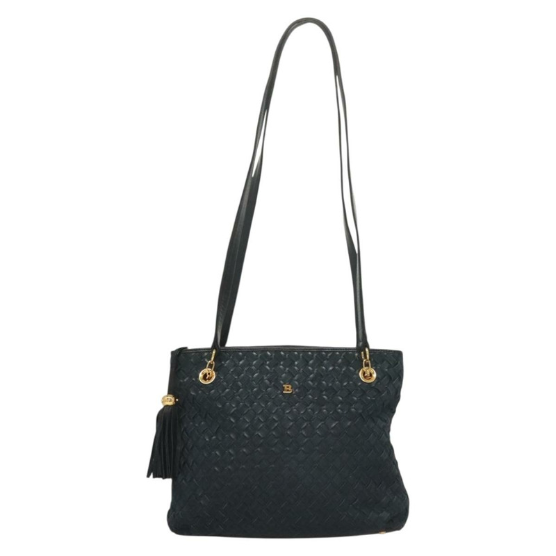 【日本直送】BALLY 肩背包 麂皮 海軍藍 金色 正品 BA3960-12