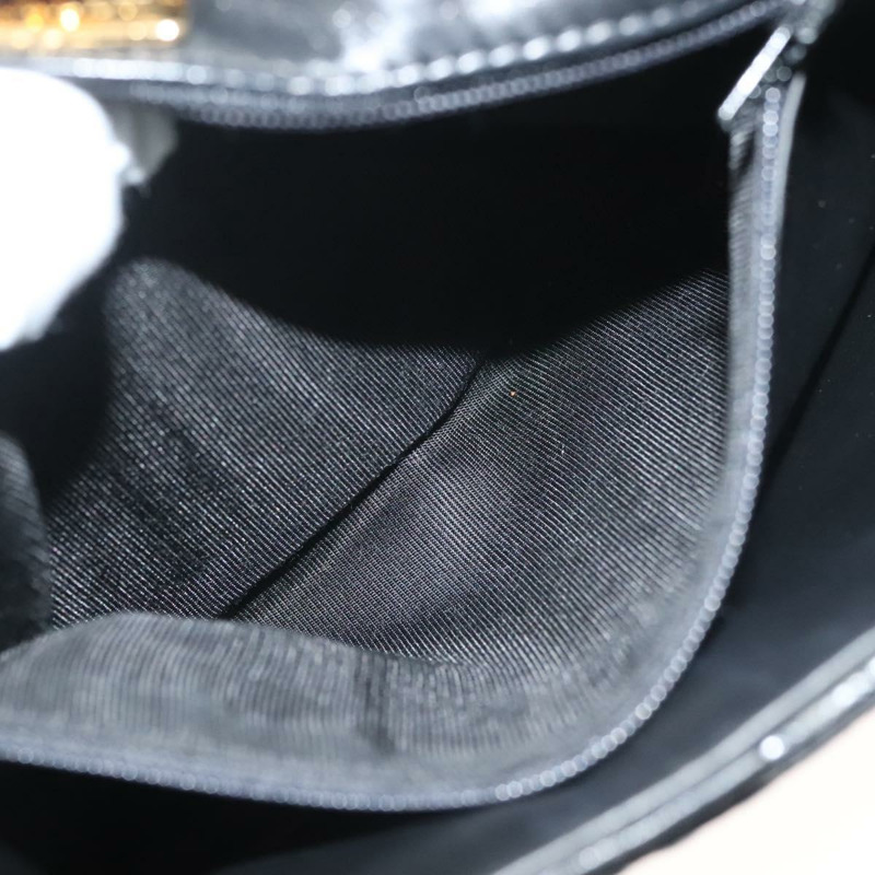 【日本直送】BALLY 絎縫鏈條單肩包 皮革 黑金 正品 BA3955-21