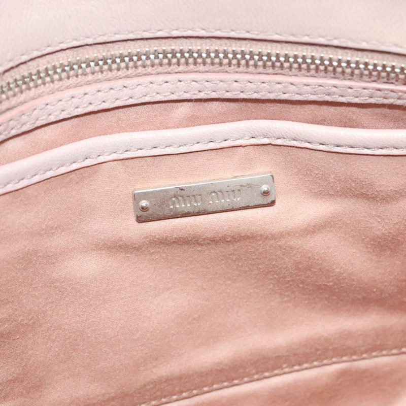 【日本直送】Miu Miu Matelasse 手袋 皮革 2 款可選 粉紅色 銀色 正品 PP781-18