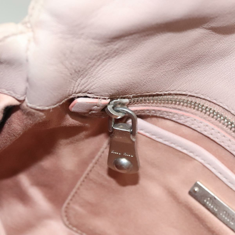 【日本直送】Miu Miu Matelasse 手袋 皮革 2 款可選 粉紅色 銀色 正品 PP781-21