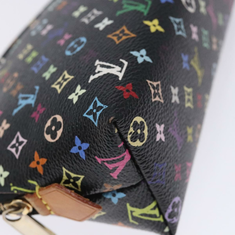 【日本直送】路易威登 Multicolor Pochette 化妝包 黑色 M47355 正品 BA3915-13
