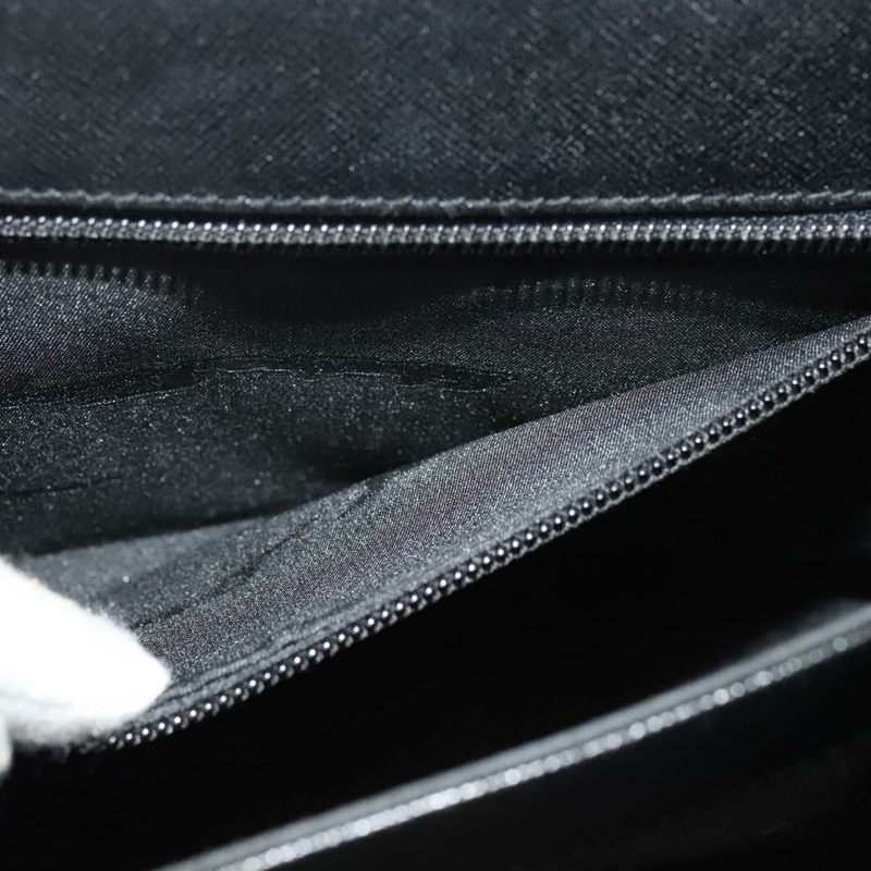 【日本直送】Salvatore Ferragamo Gancini 手提包 皮革 2way 黑色 金色 Auth ep9613-20