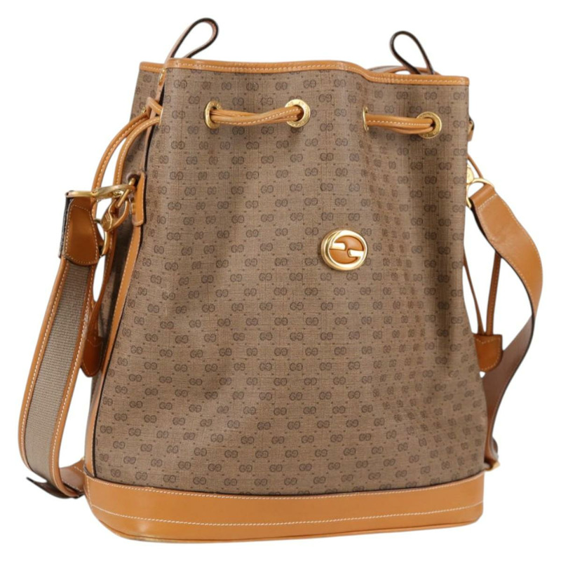 【日本直送】GUCCI Micro GG Supreme 單肩包 PVC 米色 金色 正品 ep9824-0