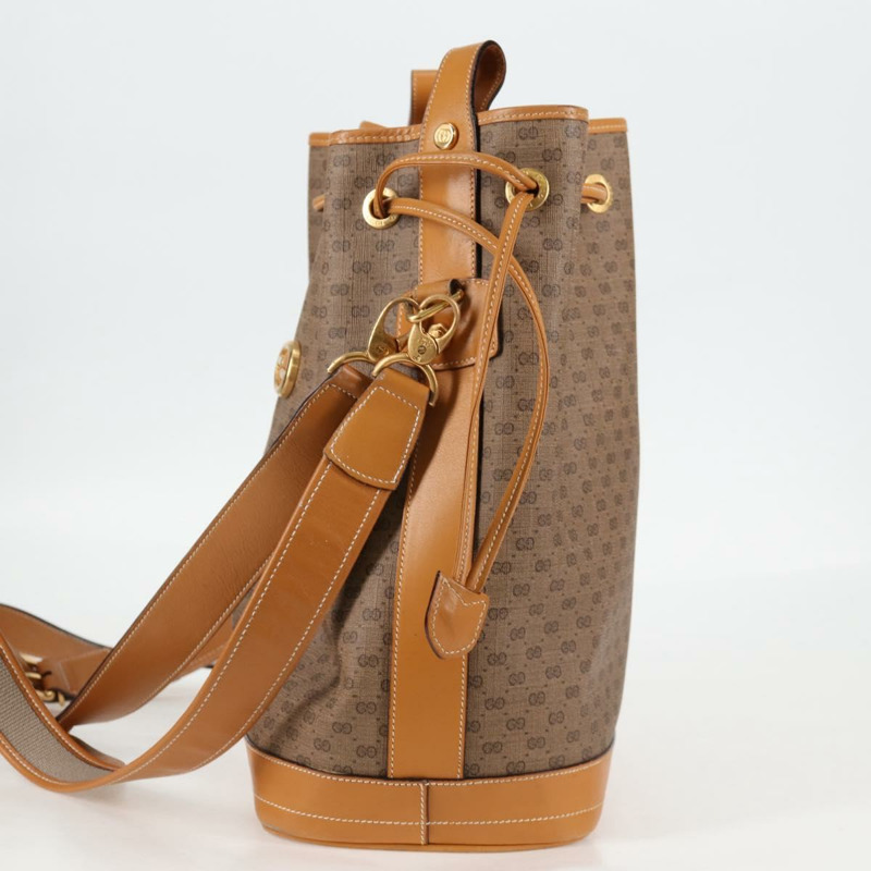 【日本直送】GUCCI Micro GG Supreme 單肩包 PVC 米色 金色 正品 ep9824-2