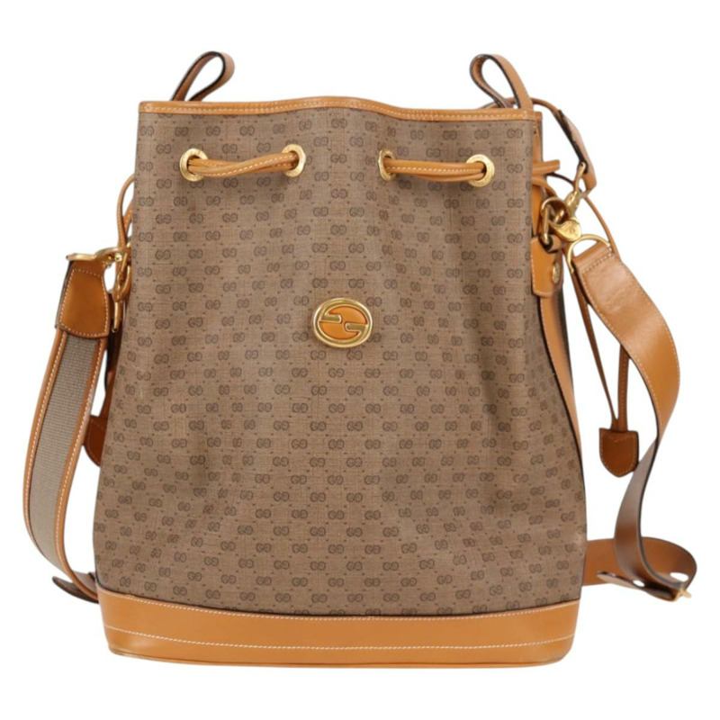 【日本直送】GUCCI Micro GG Supreme 單肩包 PVC 米色 金色 正品 ep9824-12