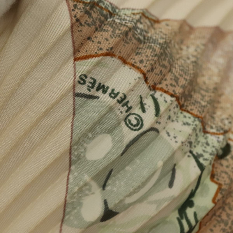 【日本直送】愛馬仕褶皺方巾 90 吋“SULFURE&PRESSE PAPIERS2”真絲正品 ep9648-7