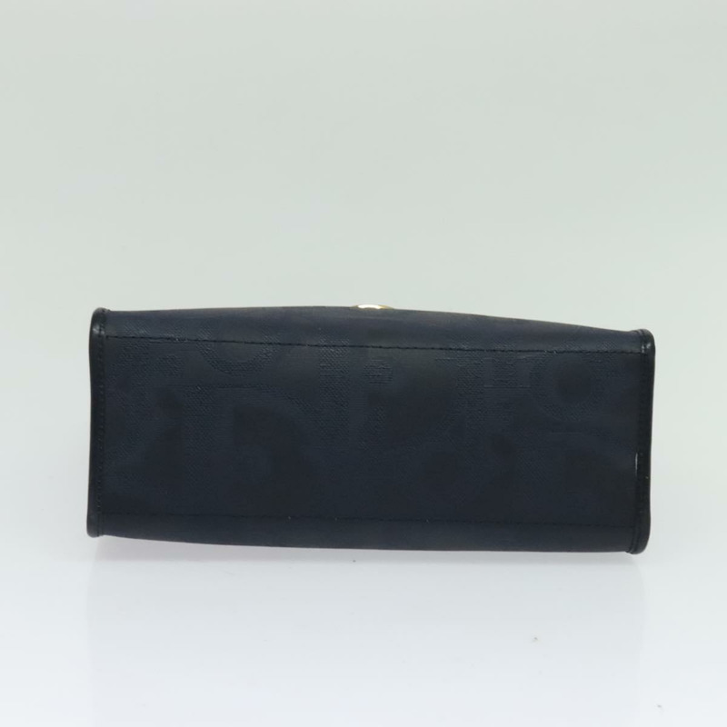 【日本直送】克里斯汀迪奧 Trotter 帆布手提包 PVC 皮革 2 向金色海軍藍 正品 mr1465-4