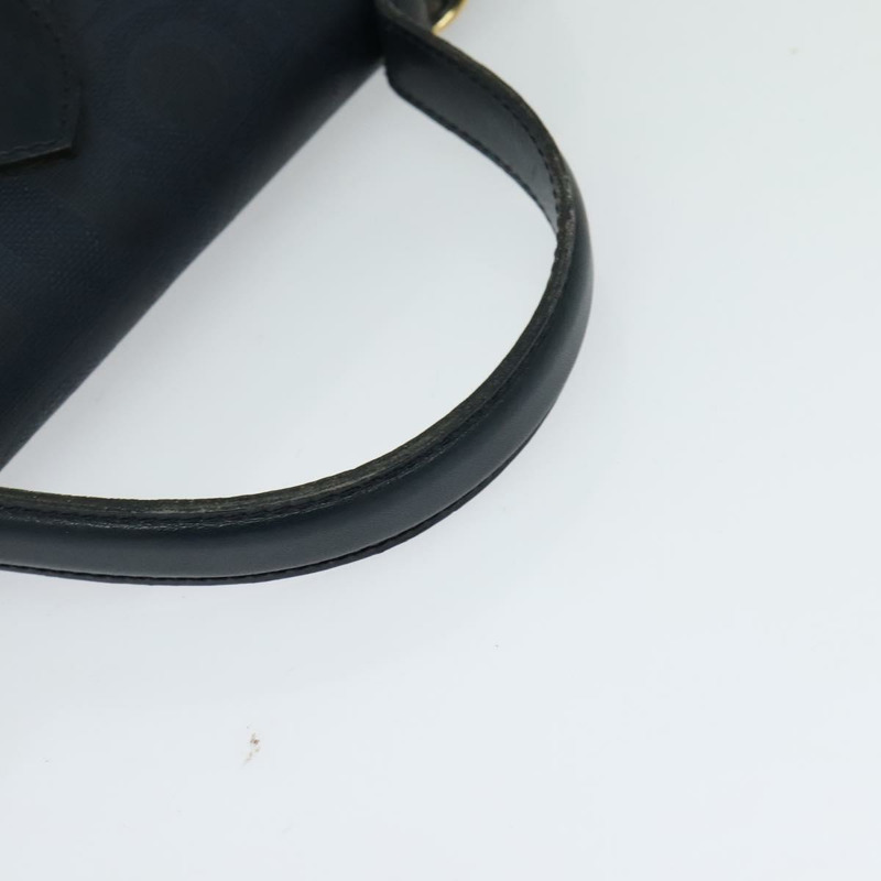 【日本直送】克里斯汀迪奧 Trotter 帆布手提包 PVC 皮革 2 向金色海軍藍 正品 mr1465-6