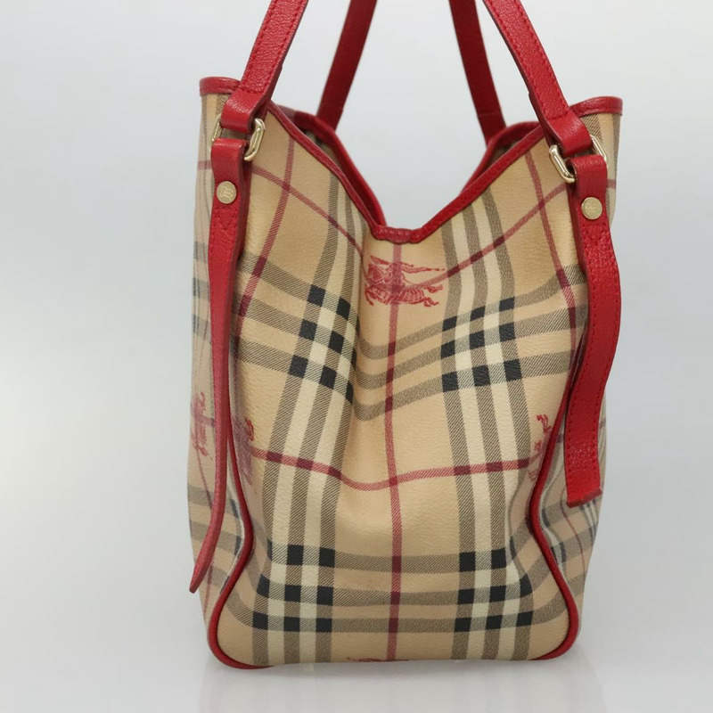 【日本直送】BURBERRY Nova 格紋肩背包 PVC 米色 金色 正品 133163-3