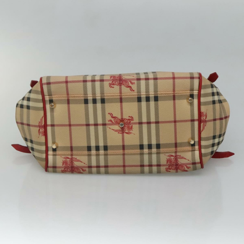 【日本直送】BURBERRY Nova 格紋肩背包 PVC 米色 金色 正品 133163-4