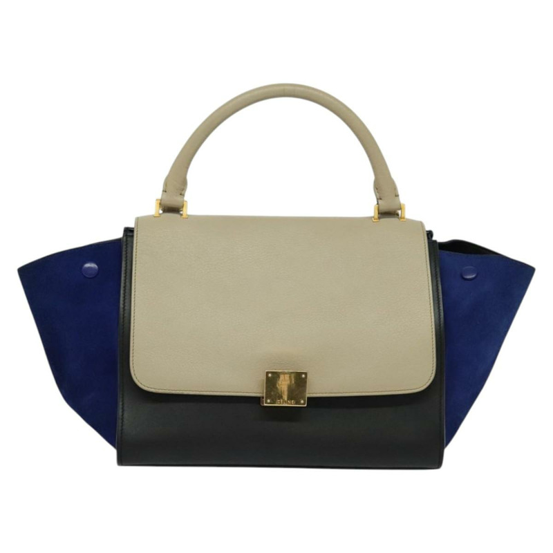 【日本直送】CELINE Trapeze 手提包 皮革 2 款可選 米色 金色 正品 BA4167-12