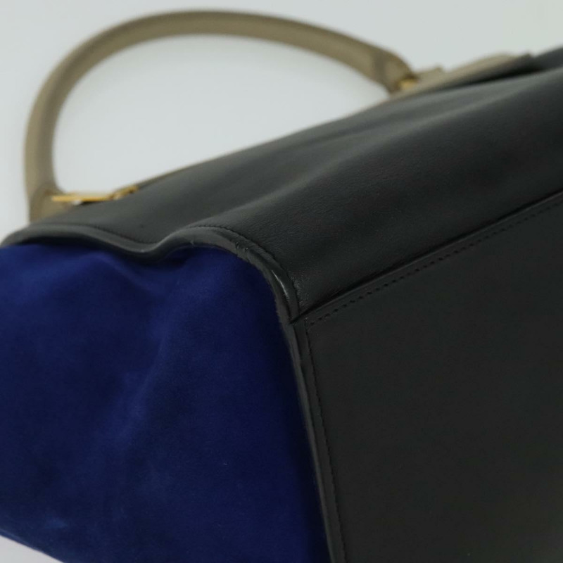 【日本直送】CELINE Trapeze 手提包 皮革 2 款可選 米色 金色 正品 BA4167-15