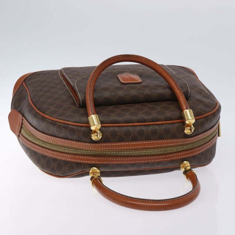 【日本直送】CELINE Macadam 帆布手提包 PVC 皮革棕金色正品 ki5869-5