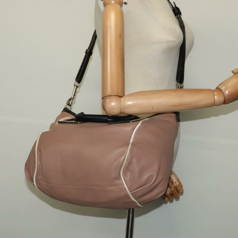 【日本直送】Chloe Etel 手提包 皮革 2 款 粉紅色 銀色 正品 BA4166-22