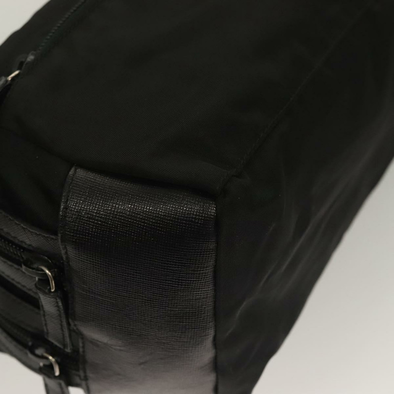 【日本直送】PRADA 手拿包 尼龍皮革 黑銀色 正品 ki5843-6