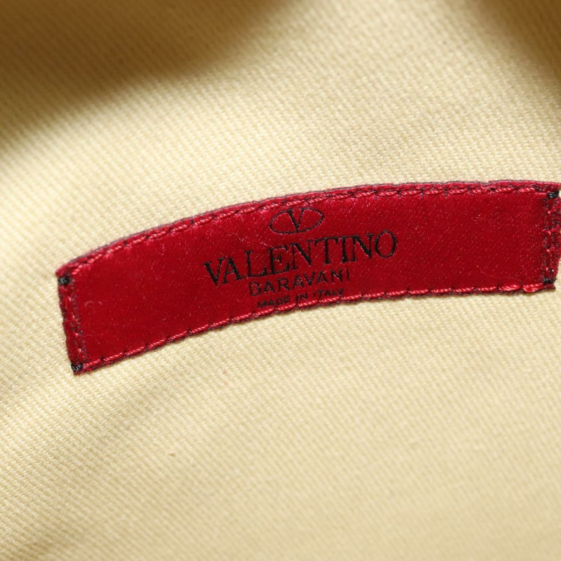 【日本直送】VALENTINO 鉚釘雙肩包 皮革 黃色 銀色 正品 BA3815-17
